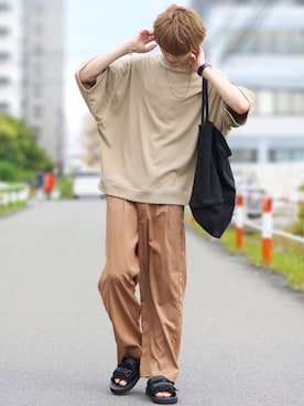 「suicoke（スイコック）のアイテム」を使った、taiさん（メンズ・179cm）の夏コーディネート