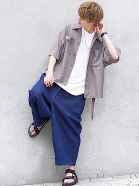「suicoke（スイコック）のアイテム」を使った、taiさん（メンズ・179cm）の夏コーディネート
