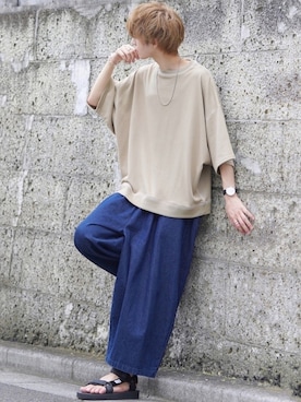 「suicoke（スイコック）のアイテム」を使った、taiさん（メンズ・179cm）の夏コーディネート
