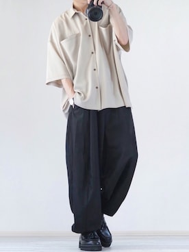「act'm（アクトム）のアイテム（シューズ）」を使った、taiさん（メンズ・179cm）の夏コーディネート