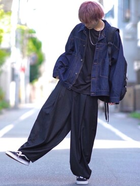 デニムジャケットを使った 秋コーデ の人気ファッションコーディネート Wear