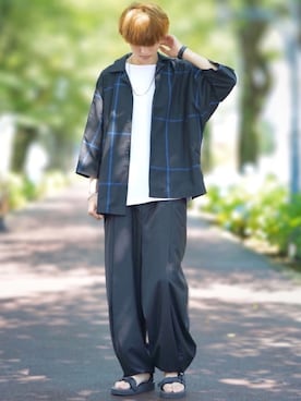 「suicoke（スイコック）のアイテム」を使った、taiさん（メンズ・179cm）の夏コーディネート