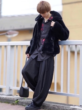 「act'm（アクトム）のアイテム（ブルゾン）」を使った、taiさん（メンズ・179cm）の秋コーディネート