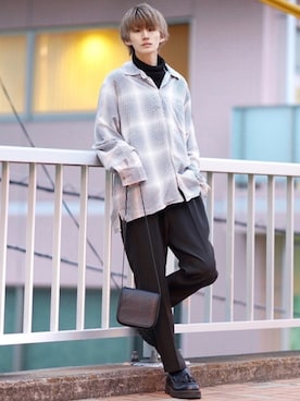 「act'm（アクトム）のアイテム（シューズ）」を使った、taiさん（メンズ・179cm）の秋コーディネート