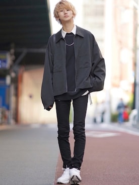 「act'm（アクトム）のアイテム（ブルゾン）」を使った、taiさん（メンズ・179cm）の秋コーディネート