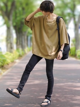 「suicoke（スイコック）のアイテム」を使った、taiさん（メンズ・179cm）の夏コーディネート