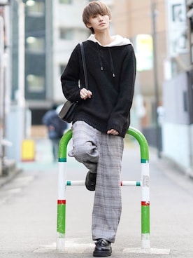 「LIL VENDARS（リルヴェンダース）のアイテム」を使った、taiさん（メンズ・179cm）の冬コーディネート