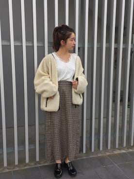 「Kastane（カスタネ）のアイテム（ブルゾン）」を使った、Matanoriさん（レディース・154cm）の秋コーディネート