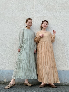 「双子コーデ」｜Matanoriさん（レディース・154cm）の春コーディネート