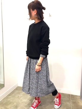 「アイテム（レギンス/スパッツ）」を使った、kakaさん（レディース・159cm・10代）の春コーディネート