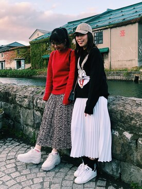 「HEAD PORTER PLUS（ヘッドポータープラス）のアイテム」を使った、ʜᴀʀᴜᴋᴀさん（レディース・163cm）の秋コーディネート