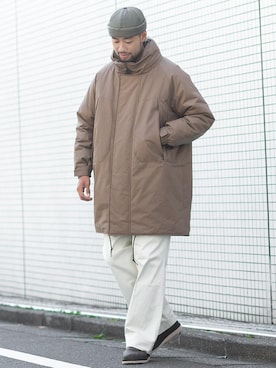 「WILD THINGS（ワイルドシングス）のアイテム（その他アウター）」を使った、Yukihiro Yamamotoさん（メンズ・180cm）の冬コーディネート
