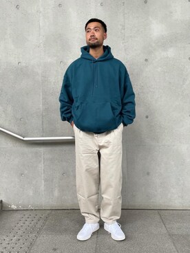 「Railroad Sock（レイルロードソック）の＜RAILROAD SOCK＞ 2P SOCKS/ソックス（ソックス/靴下、ホワイト系）」を使った、Yukihiro Yamamotoさん（メンズ・181cm）の秋コーディネート