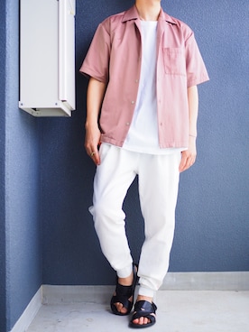 「URBAN RESEARCH（アーバンリサーチ）のアイテム（サンダル）」を使った、ryushi36 さん（メンズ・165cm）の春コーディネート