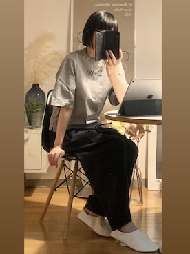 「Drawer（ドゥロワー）のアイテム（トップス）」を使った、minako_1027さん（レディース・170cm）の春コーディネート