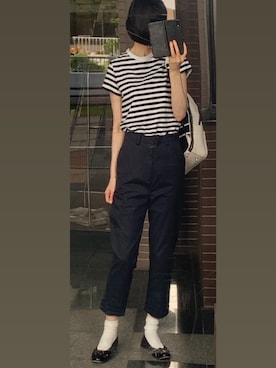 「FLORENT（フローレント）のアイテム（パンツ）」を使った、minako_1027さん（レディース・170cm）の夏コーディネート