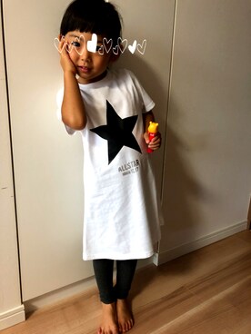「Right-on（ライトオン）のアイテム（ワンピース/ドレス）」を使った、ktootkaaさん（キッズ・110cm）の秋コーディネート