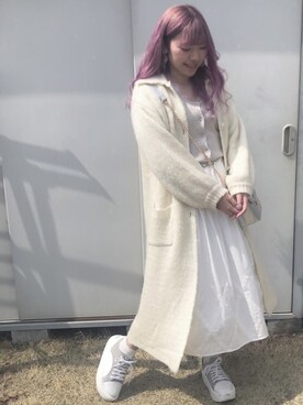 「haco!（ハコ）のアイテム（その他アウター）」を使った、まゆみさん（レディース・162cm）の春コーディネート