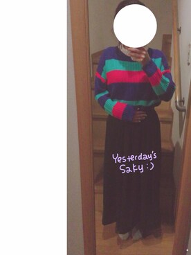 「happy new year」｜Sakyさん（レディース・151cm）の冬コーディネート