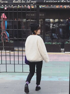 「日常」｜「アイテム（ブルゾン）」を使った、wakuwakuさん（レディース・165cm）の冬コーディネート