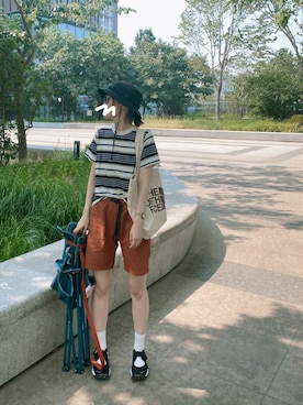「日常」｜wakuwakuさん（レディース・165cm）の夏コーディネート