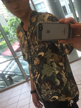 「アイテム（その他トップス）」を使った、hirohaさん（メンズ・181cm・30代）の夏コーディネート