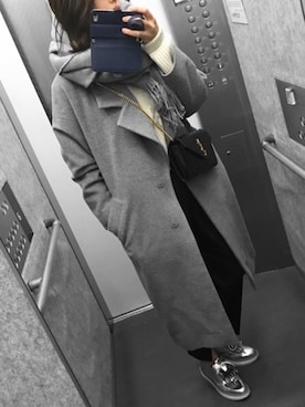「AP STUDIO（エーピーストゥディオ）のアイテム（ジャケット/アウター）」を使った、akaneさん（レディース・168cm）の冬コーディネート