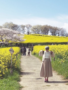 みたらしだん子さん（レディース・160cm）の春コーディネート