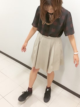 「ボルドー」｜みどさん（レディース・157cm）の夏コーディネート