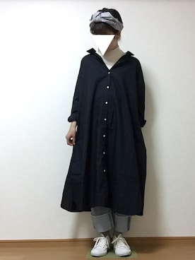 「アイテム（ヘアバンド、その他）」を使った、みどさん（レディース・157cm）の春コーディネート