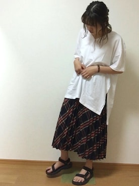 「ゆるカジ」｜みどさん（レディース・157cm）の春コーディネート