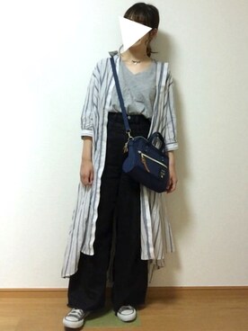 「Anello」｜「アイテム（ワンピース/ドレス）」を使った、みどさん（レディース・157cm）の春コーディネート