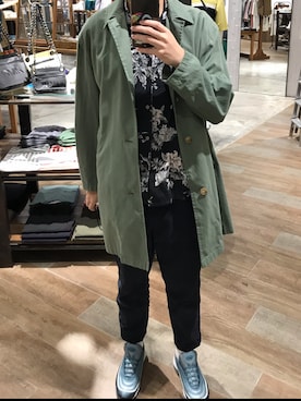 「niko and...（ニコアンド）のアイテム（チェスターコート）」を使った、Dan9iel8さん（メンズ・184cm）の冬コーディネート
