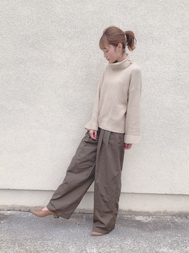 吉田南歩さん(レディース・161cm)の冬コーディネート