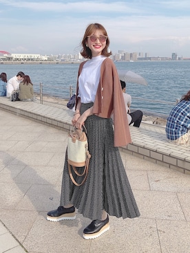 吉田南歩さん（レディース・161cm）の春コーディネート