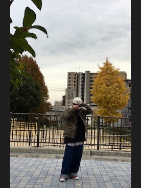 「CONVERSE TOKYO（コンバーストウキョウ）のアイテム（パンツ）」を使った、M☆ZUさん（メンズ・174cm）の冬コーディネート