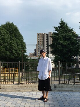 「rag & bone（ラグアンドボーン）のアイテム（トップス）」を使った、M☆ZUさん（メンズ・174cm）の夏コーディネート