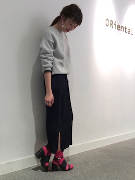 「靴下屋」｜OrientalTraffic 天王寺店さん（レディース・155cm）の春コーディネート