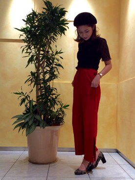 「スエットパンツ」｜OrientalTraffic 天王寺店さん（レディース・155cm）の秋コーディネート