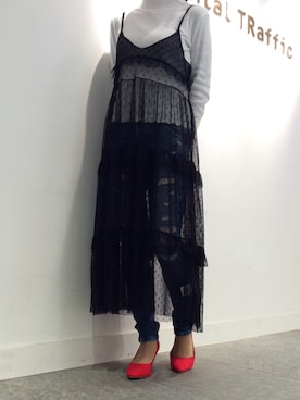 「キャミソールワンピ」｜OrientalTraffic 天王寺店さん（レディース・155cm）の春コーディネート