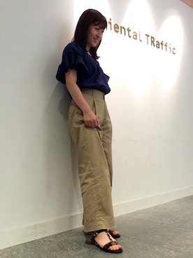 「べっ甲」｜OrientalTraffic 天王寺店さん（レディース・155cm）の夏コーディネート