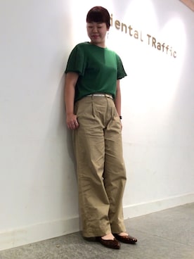 「べっ甲」｜OrientalTraffic 天王寺店さん（レディース・155cm）の夏コーディネート
