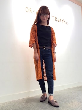 「アイテム（ドレスシューズ、グレー系）」を使った、OrientalTraffic 天王寺店さん（レディース・158cm）の夏コーディネート