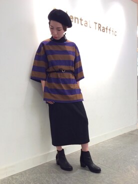 OrientalTraffic 天王寺店さんの「メリノブレンドリブスカート」を使ったコーディネート