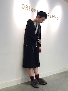 「アイテム（ドレスシューズ、グレー系）」を使った、OrientalTraffic 天王寺店さん（レディース・158cm）の秋コーディネート