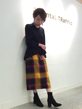 「ストレッチブーツ」｜OrientalTraffic 天王寺店さん（レディース・158cm）の秋コーディネート