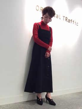 「オリエンタルトラフィック」｜「アイテム（ブーティ）」を使った、OrientalTraffic 天王寺店さん（レディース・158cm）の秋コーディネート