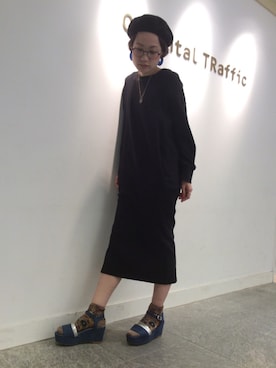 「靴下 × サンダル」｜OrientalTraffic 天王寺店さん（レディース・158cm）の春コーディネート