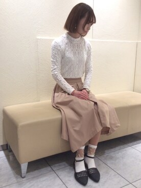 「パンプス×靴下」｜OrientalTraffic 天王寺店さん（レディース・158cm）の春コーディネート