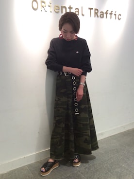 「グリッター」｜OrientalTraffic 天王寺店さん（レディース・158cm）の春コーディネート